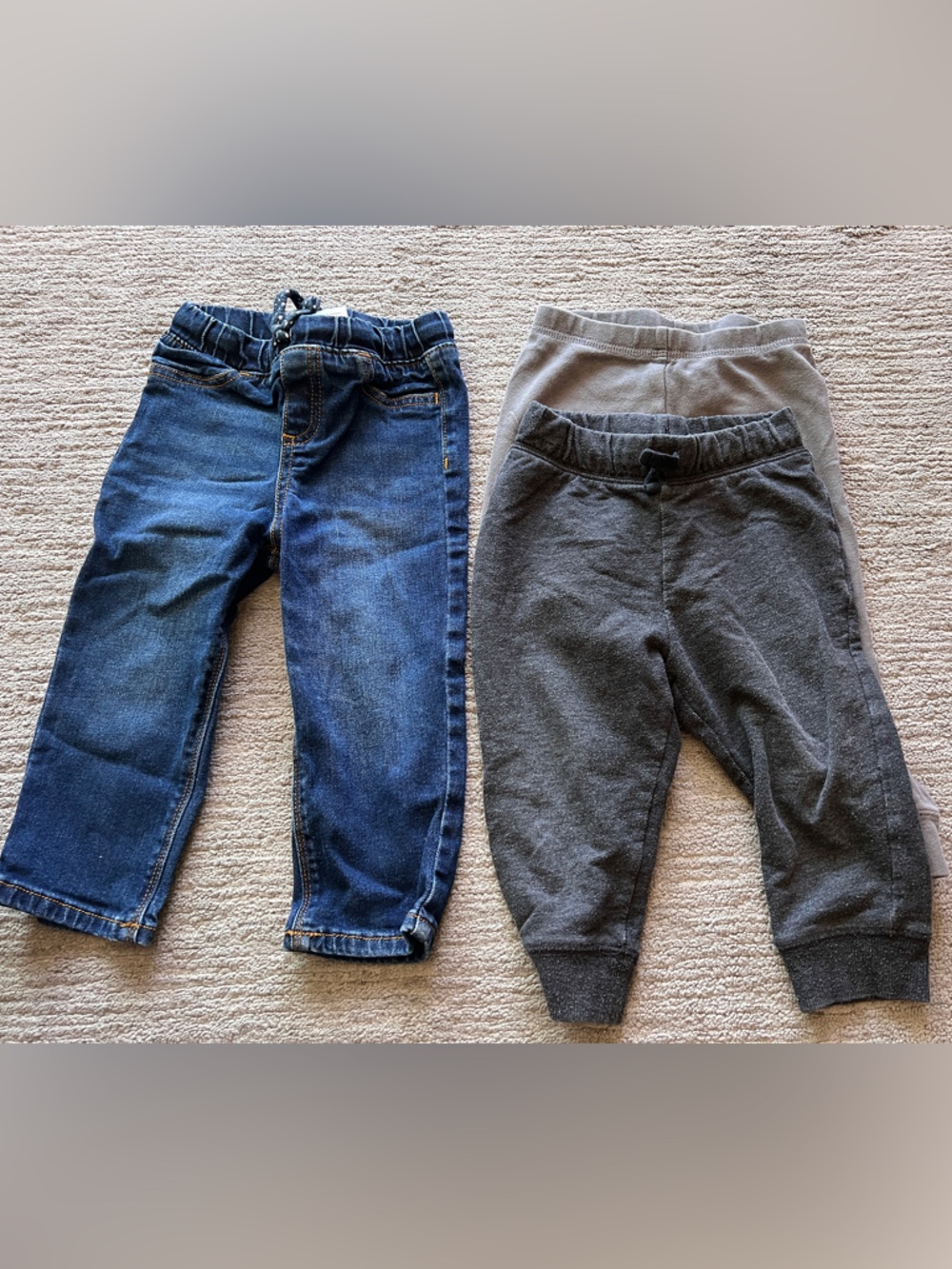 Carter's / Jumping Bean - Jeans and Dark Gray Joggers